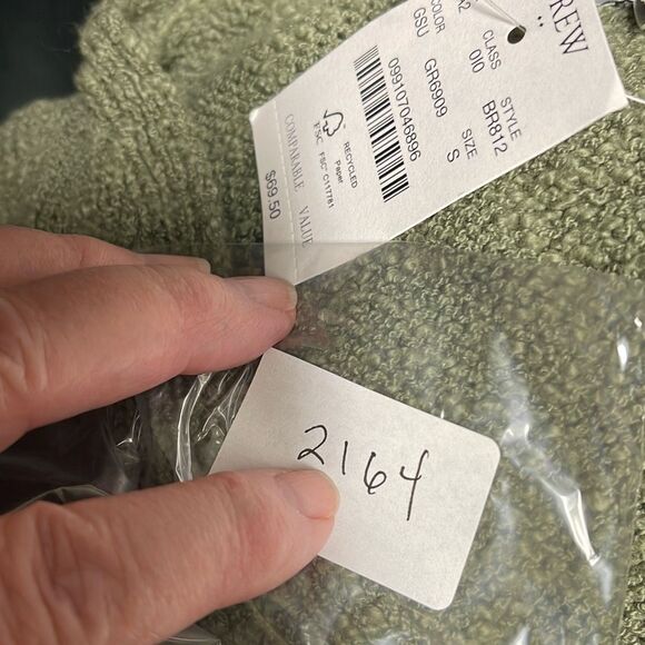J. Crew NWT knit tank top in moss green size S - Picture 6 of 8